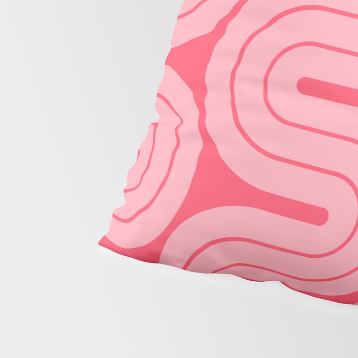 70s Throwback Wavy Stripes Pattern Pillow Sham Gallery Image 4