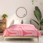 70s Throwback Wavy Stripes Pattern Comforter Gallery Image 3