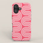 70s Throwback Wavy Stripes Pattern iPhone Case Gallery Image 1