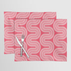 70s Throwback Wavy Stripes Pattern Placemat Gallery Image 1