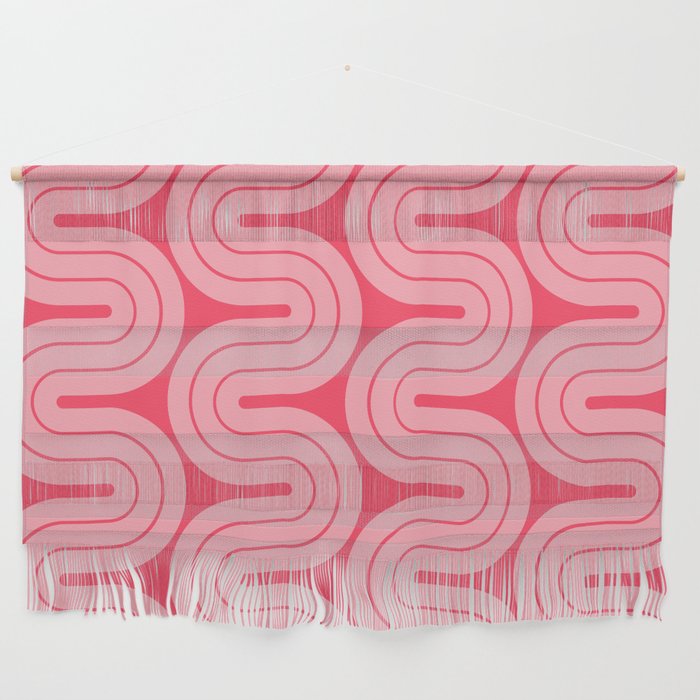 70s Throwback Wavy Stripes Pattern Wall Hanging Gallery Image 1