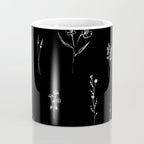 Black wildflowers Big Coffee Mug Gallery Image 4