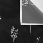 Black wildflowers Big Wall Tapestry Gallery Image 3