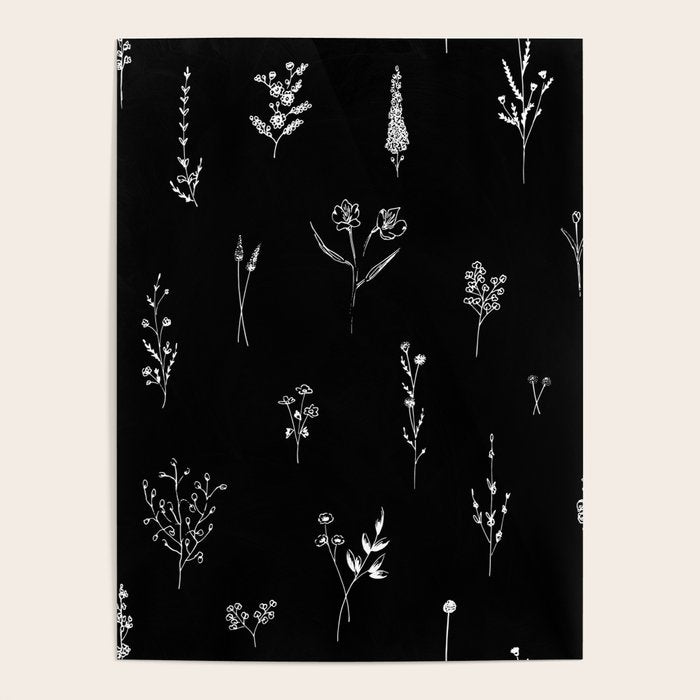 Black wildflowers Big Poster Gallery Image 4