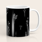 Black wildflowers Big Coffee Mug Gallery Image 1