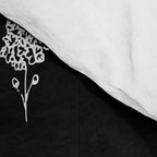 Black wildflowers Big Comforter Gallery Image 4