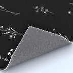 Black wildflowers Big Rug Gallery Image 4