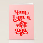 Feminist Pink "Mom, I am a rich man" (ix 2021) Stationery Card Gallery Image 2