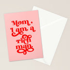 Feminist Pink "Mom, I am a rich man" (ix 2021) Stationery Card Gallery Image 2