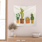 Hedgehog and Cactus (incognito) Wall Tapestry Gallery Image 2