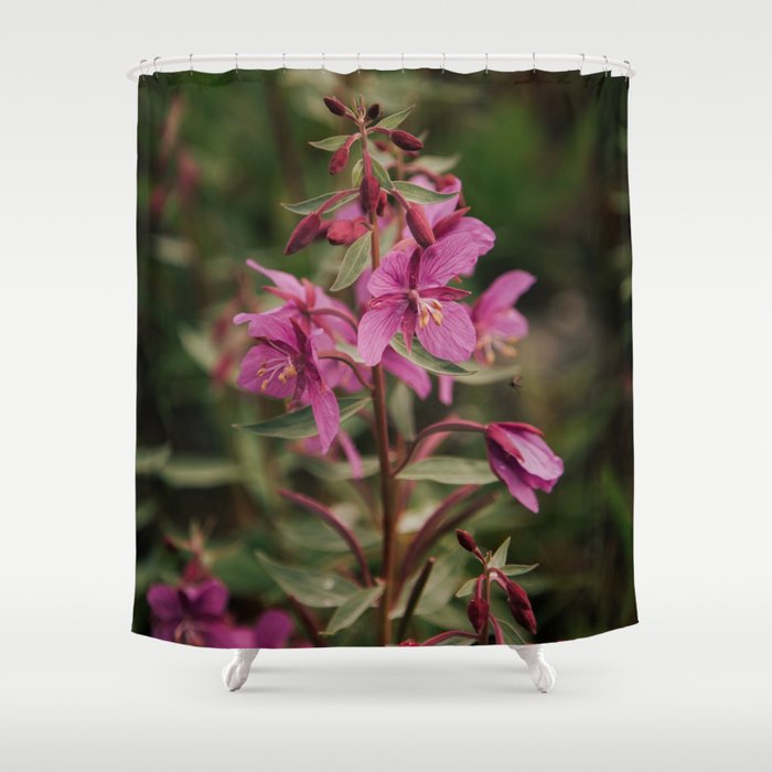 River Beauty Willowherb Shower Curtain Gallery Image 1