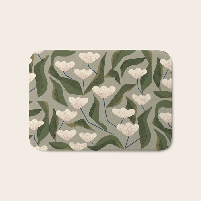 Snowdrops Bath Mat Gallery Image 1