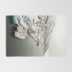 Harbor In Norway Snow Photo | Winter In Norway Boats And Mountains Art Print | Travel Photography Rug Gallery Image 2