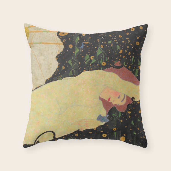 Egon Schiele "Daneae" Throw Pillow Gallery Image 6