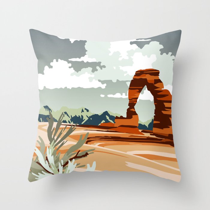 DELICATE ARCH MOAB UTAH Throw Pillow Gallery Image 6
