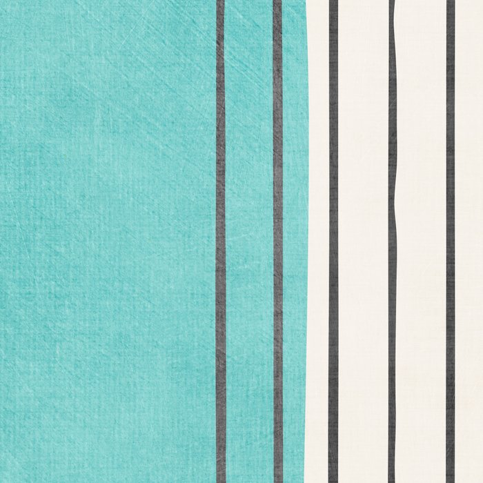 Turquoise Aqua Abstract Minimalist Art Coffee Mug Gallery Image 2