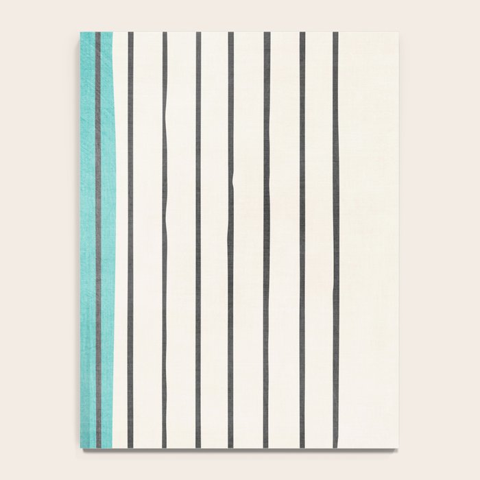 Turquoise Aqua Abstract Minimalist Art Notebook Gallery Image 4