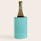 Turquoise Aqua Abstract Minimalist Art Wine Chiller Gallery Image 2