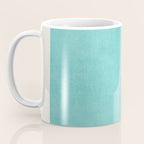 Turquoise Aqua Abstract Minimalist Art Coffee Mug Gallery Image 3