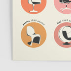 CHAIRS OF THE 20th CENTURY (color version) Poster Gallery Image 3