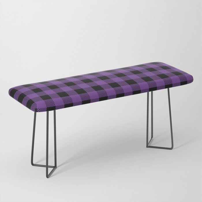 Plaid (purple/black) Bench Gallery Image 1