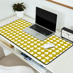 Clovers XX Chartreuse Botanical Pattern Desk Mat Gallery Image 2