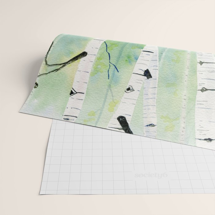 Birch Trees 2  Wrapping Paper Gallery Image 2