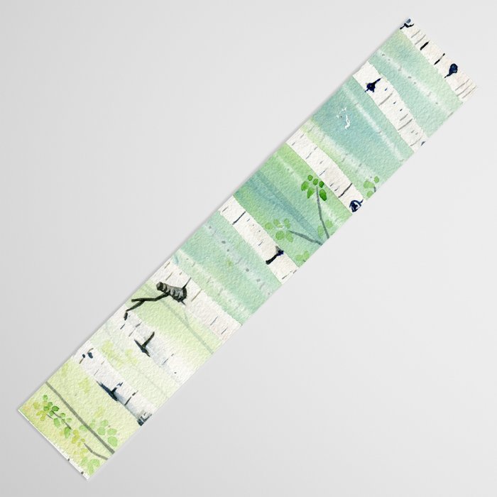Birch Trees 2  Table Runner Gallery Image 3