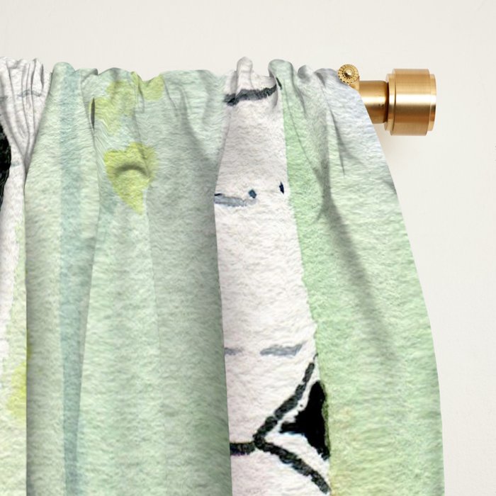 Birch Trees 2  Window Curtain Gallery Image 2