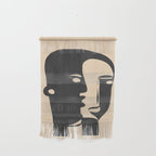 Pair of the Abstract Masks 08 Wall Hanging Gallery Image 1