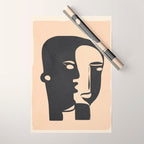 Pair of the Abstract Masks 08 Wrapping Paper Gallery Image 1