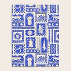 Vintage tropical summer patchwork tapestry pattern Notebook Gallery Image 4
