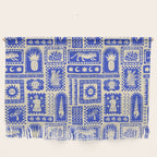 Vintage tropical summer patchwork tapestry pattern Wall Hanging Gallery Image 1