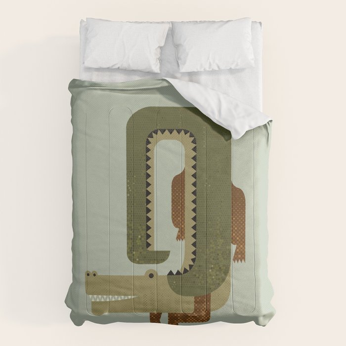 Whimsy Crocodile Comforter Gallery Image 6