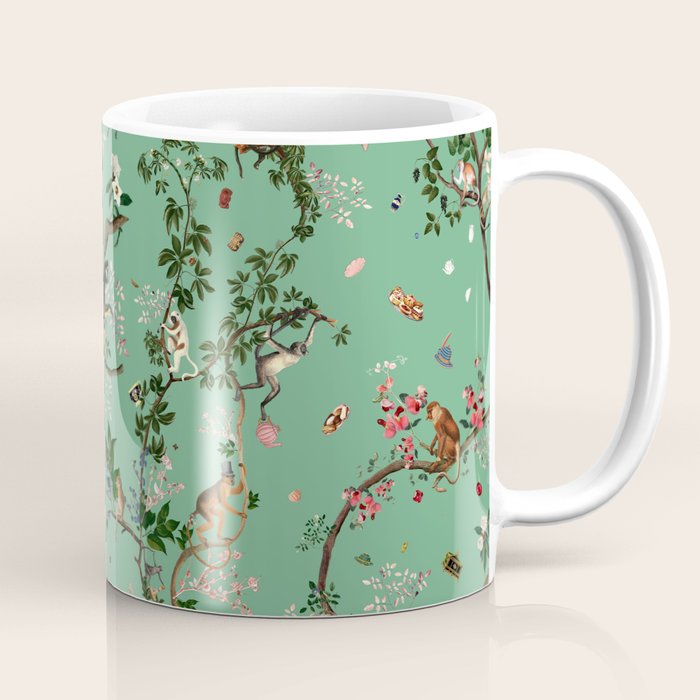 Monkey World Green Coffee Mug Gallery Image 1