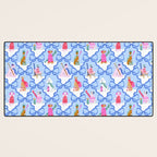 Apres Ski Dogs with Bows Desk Mat Gallery Image 3