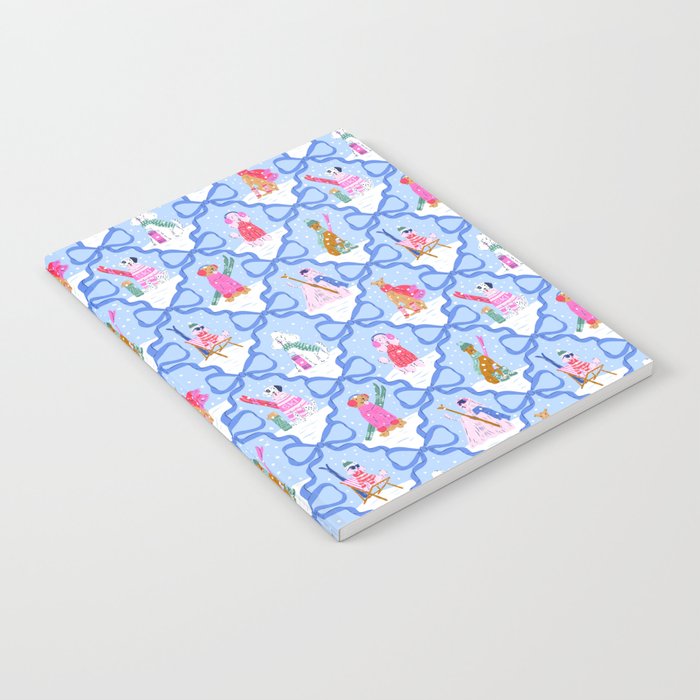 Apres Ski Dogs with Bows Notebook Gallery Image 1