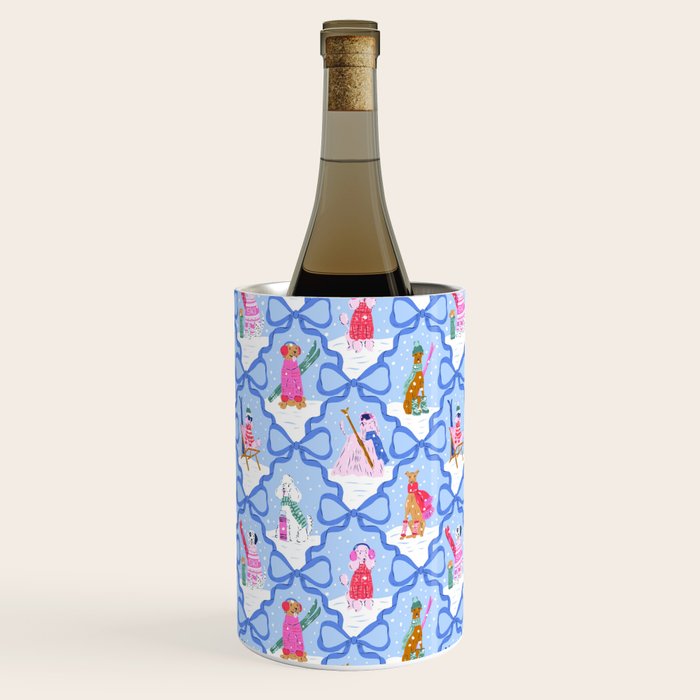 Apres Ski Dogs with Bows Wine Chiller Gallery Image 3