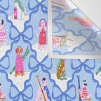 Apres Ski Dogs with Bows Wall Tapestry Gallery Image 3