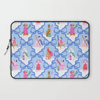 Apres Ski Dogs with Bows Laptop Sleeve Gallery Image 1