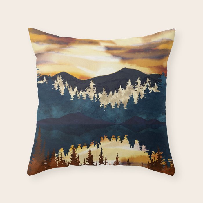 Fall Sunset Throw Pillow Gallery Image 6