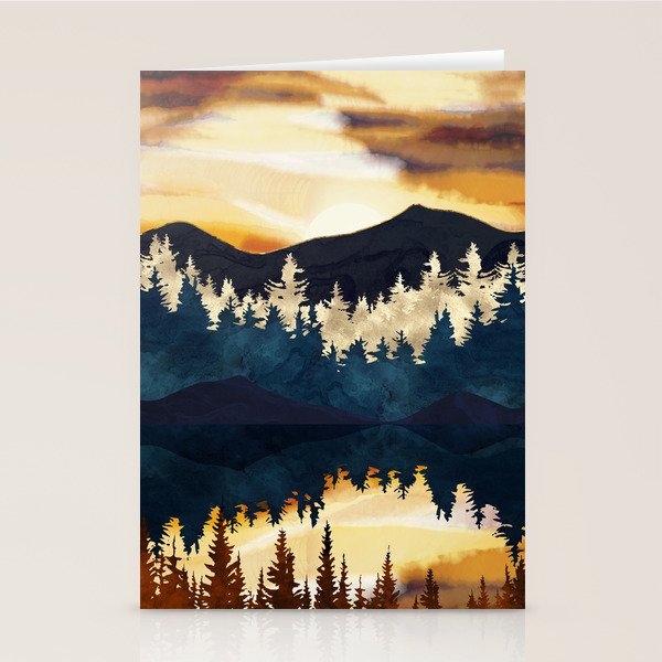 Fall Sunset Stationery Card Gallery Image 2