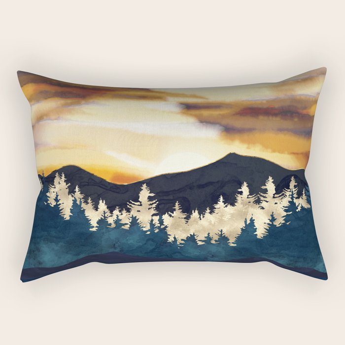Fall Sunset Rectangular Pillow Gallery Image 2