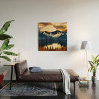 Fall Sunset Wood Wall Art Gallery Image 2