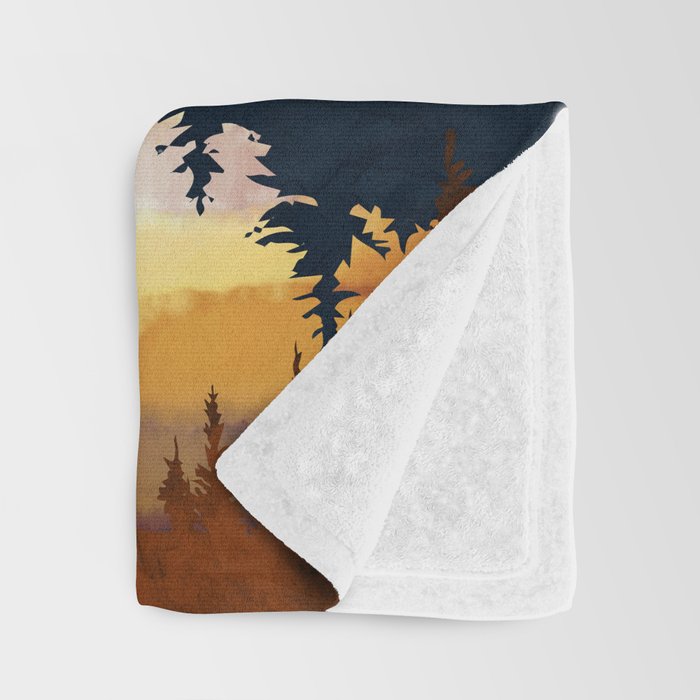 Fall Sunset Throw Blanket Gallery Image 3