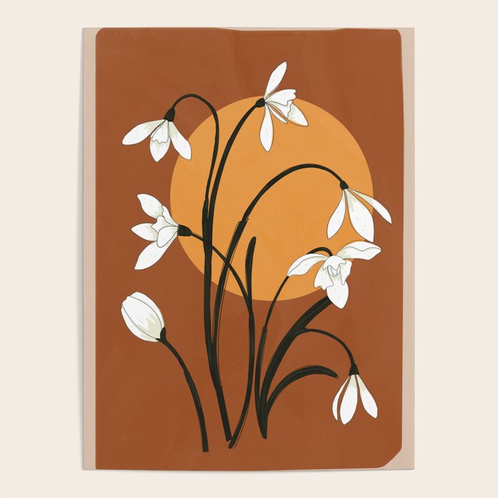 Beautiful Snowdrop Flowers 2 Poster Gallery Image 1