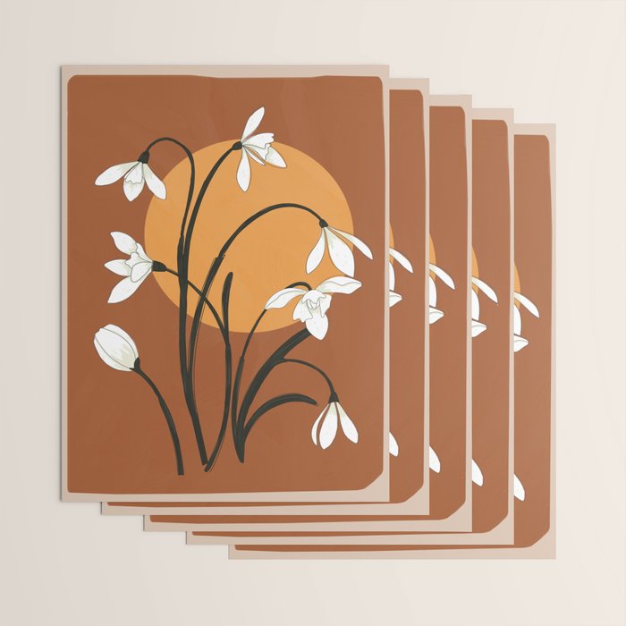 Beautiful Snowdrop Flowers 2 Wrapping Paper Gallery Image 3