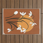 Beautiful Snowdrop Flowers 2 Outdoor Rug Gallery Image 1