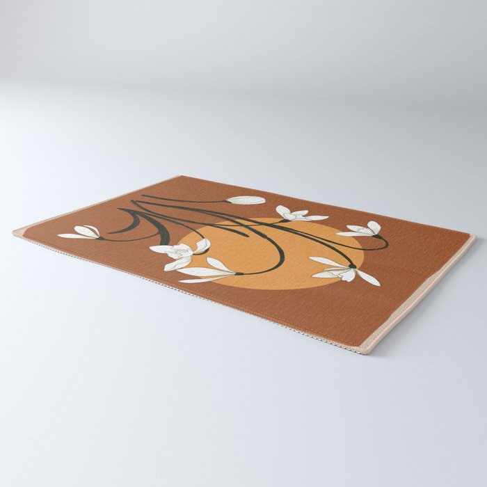 Beautiful Snowdrop Flowers 2 Rug Gallery Image 3