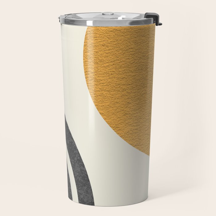Mid century modern Sun and Rainbow Travel Mug Gallery Image 2